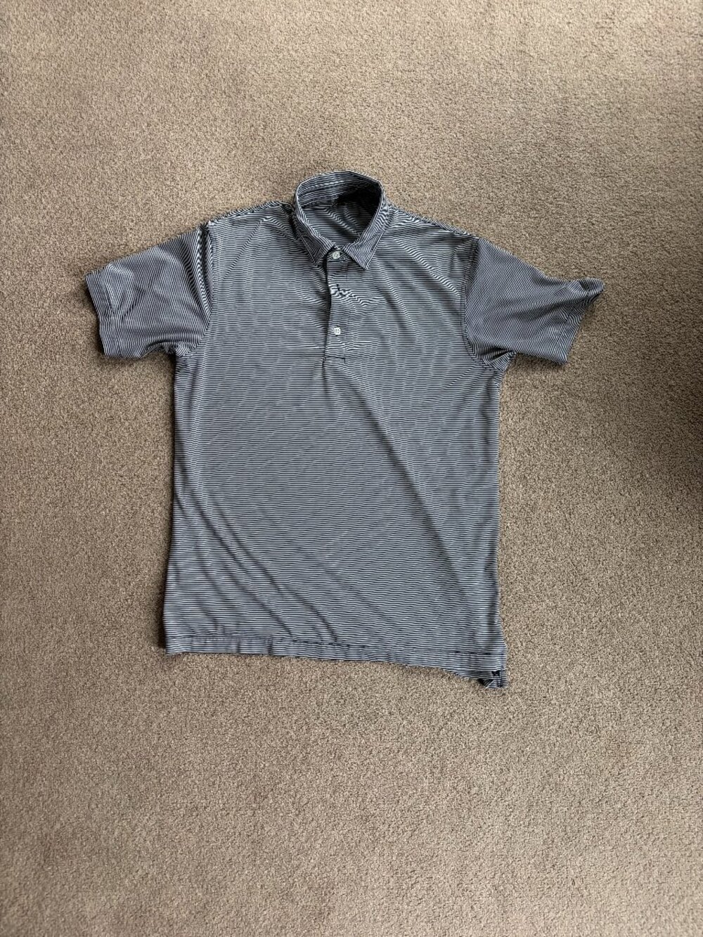 Striped Dunning Gold shirt Size Small